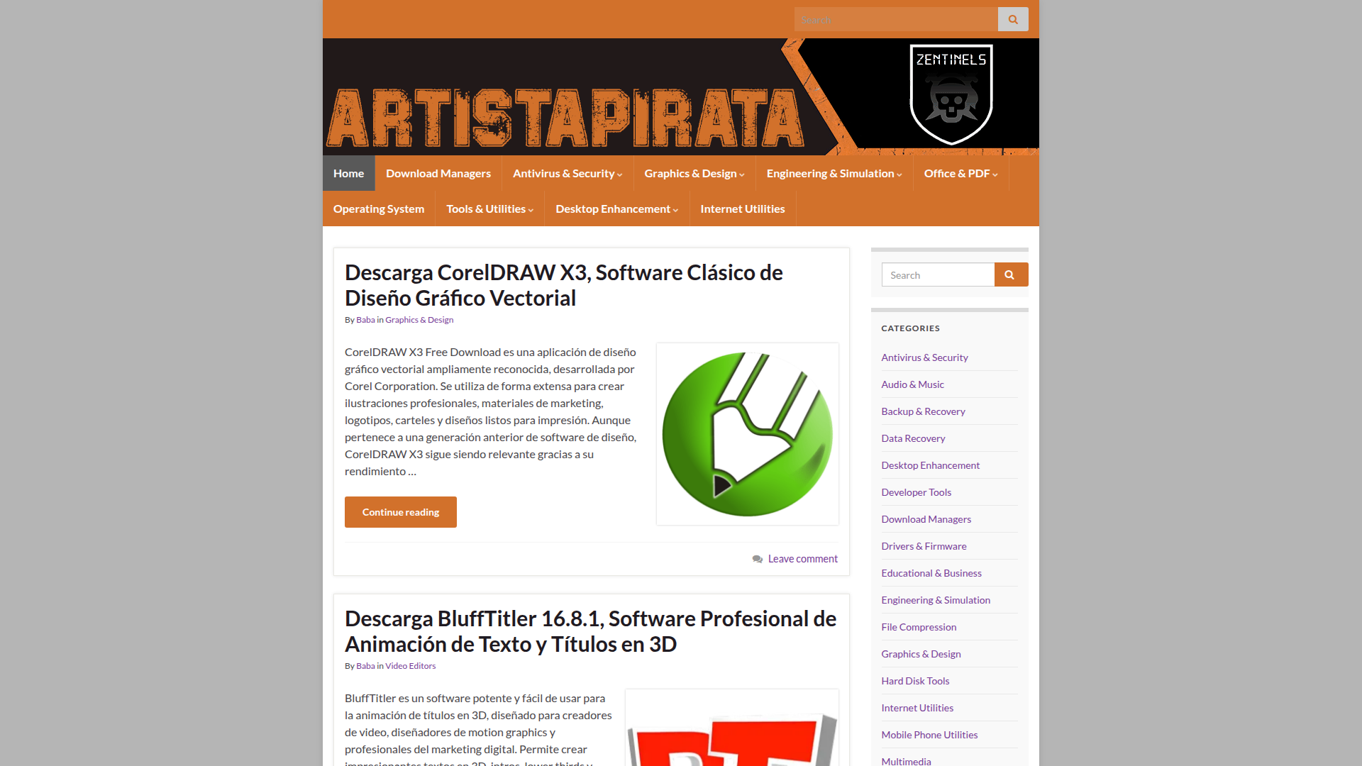 Artista Pirata Screenshot