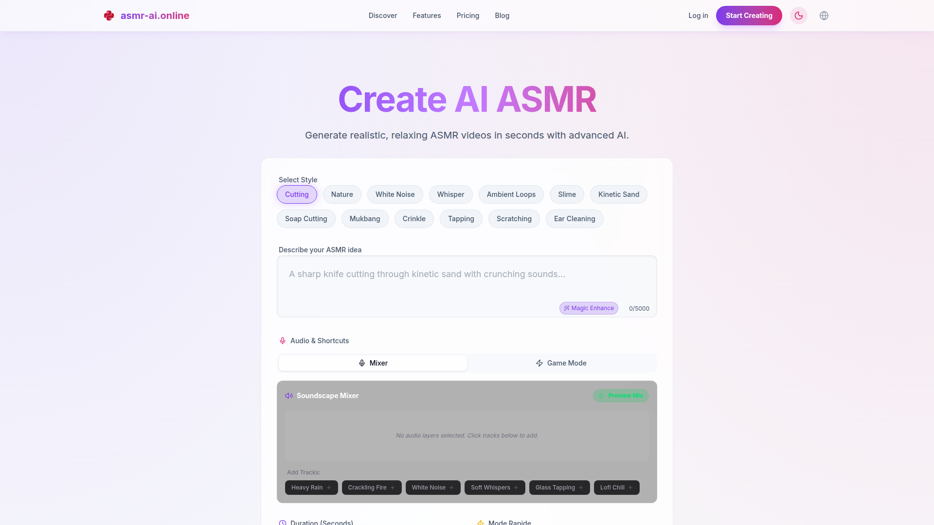 asmr-ai.online Screenshot