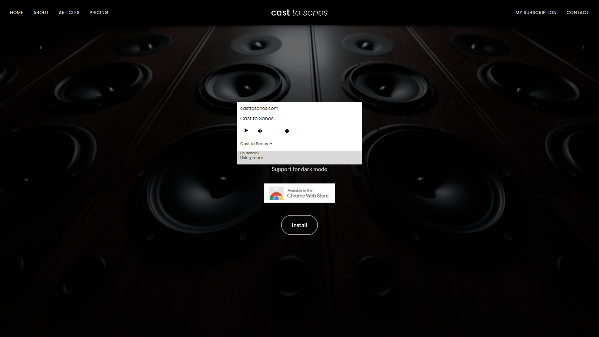 Cast to Sonos Screenshot