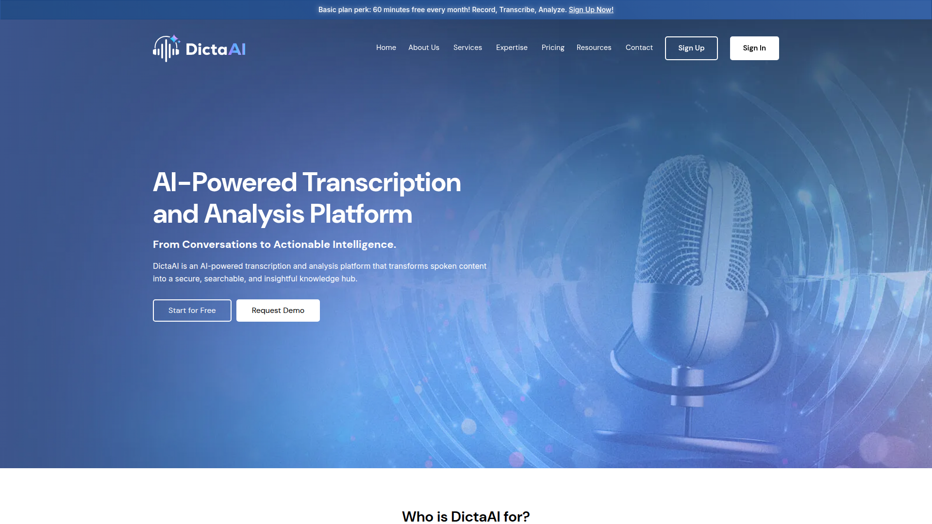 DictaAI Screenshot