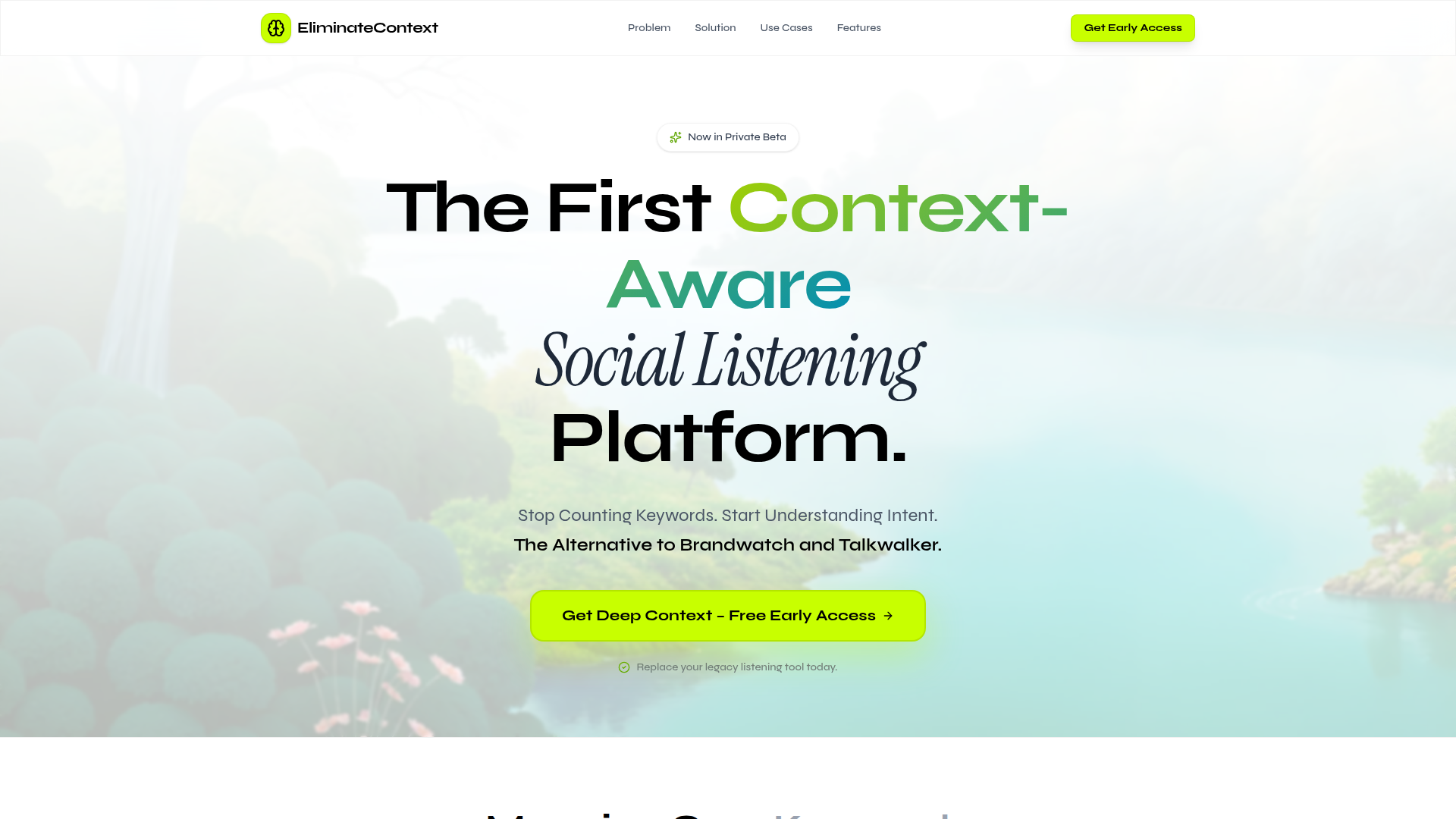 Eliminate Context Screenshot