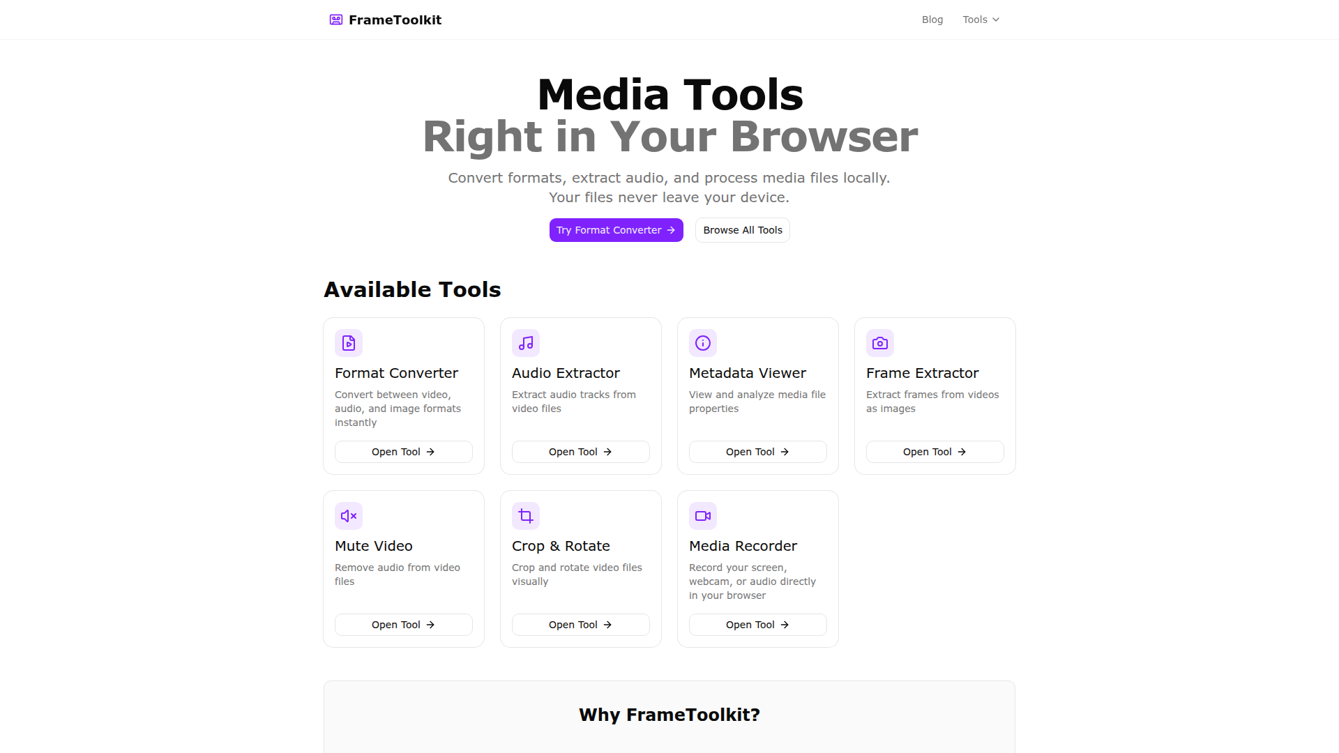 FrameToolkit Screenshot