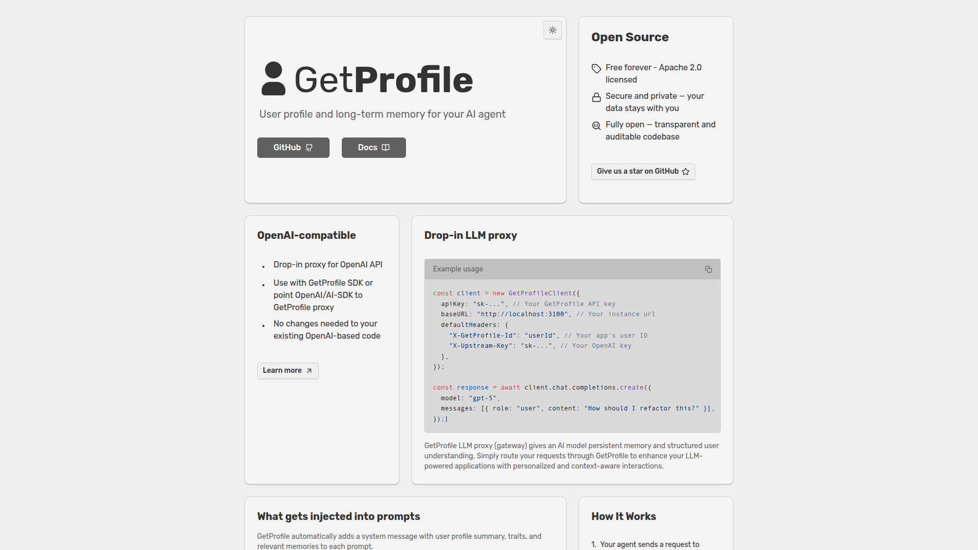 GetProfile Screenshot
