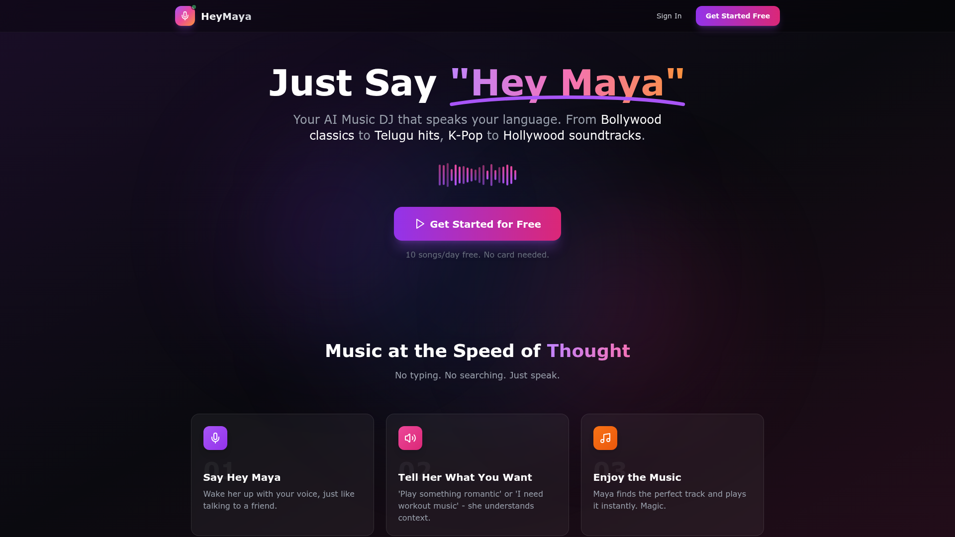 Hey Maya Screenshot