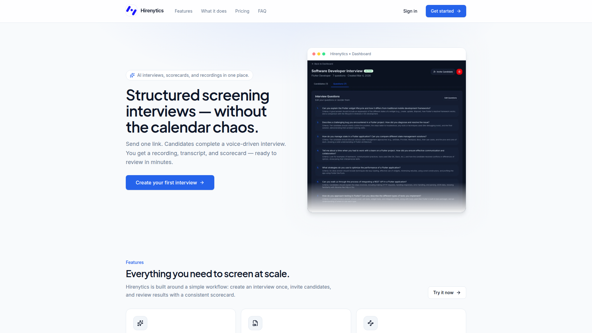 Hirenytics Screenshot