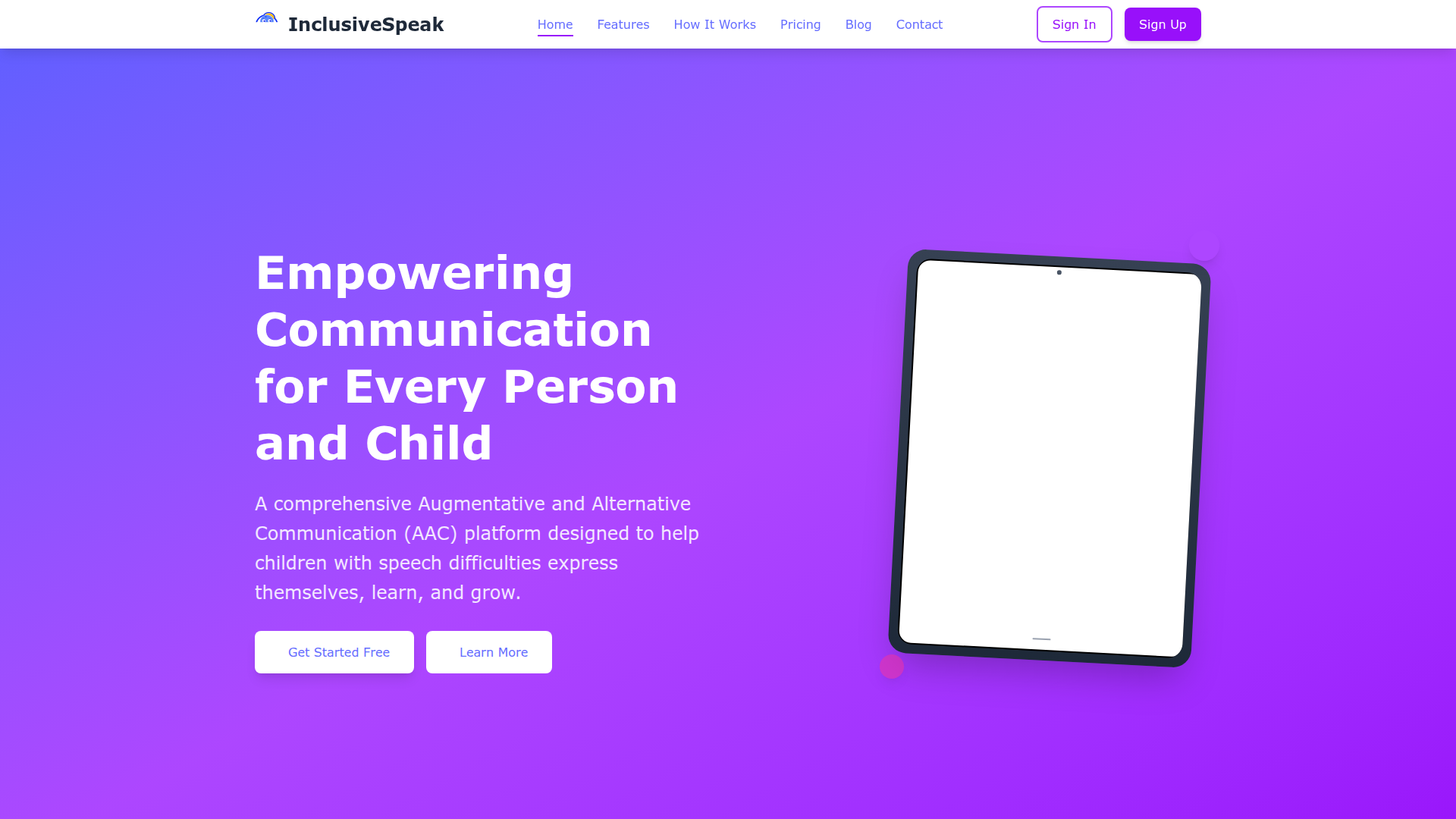 Inclusive Speak Screenshot