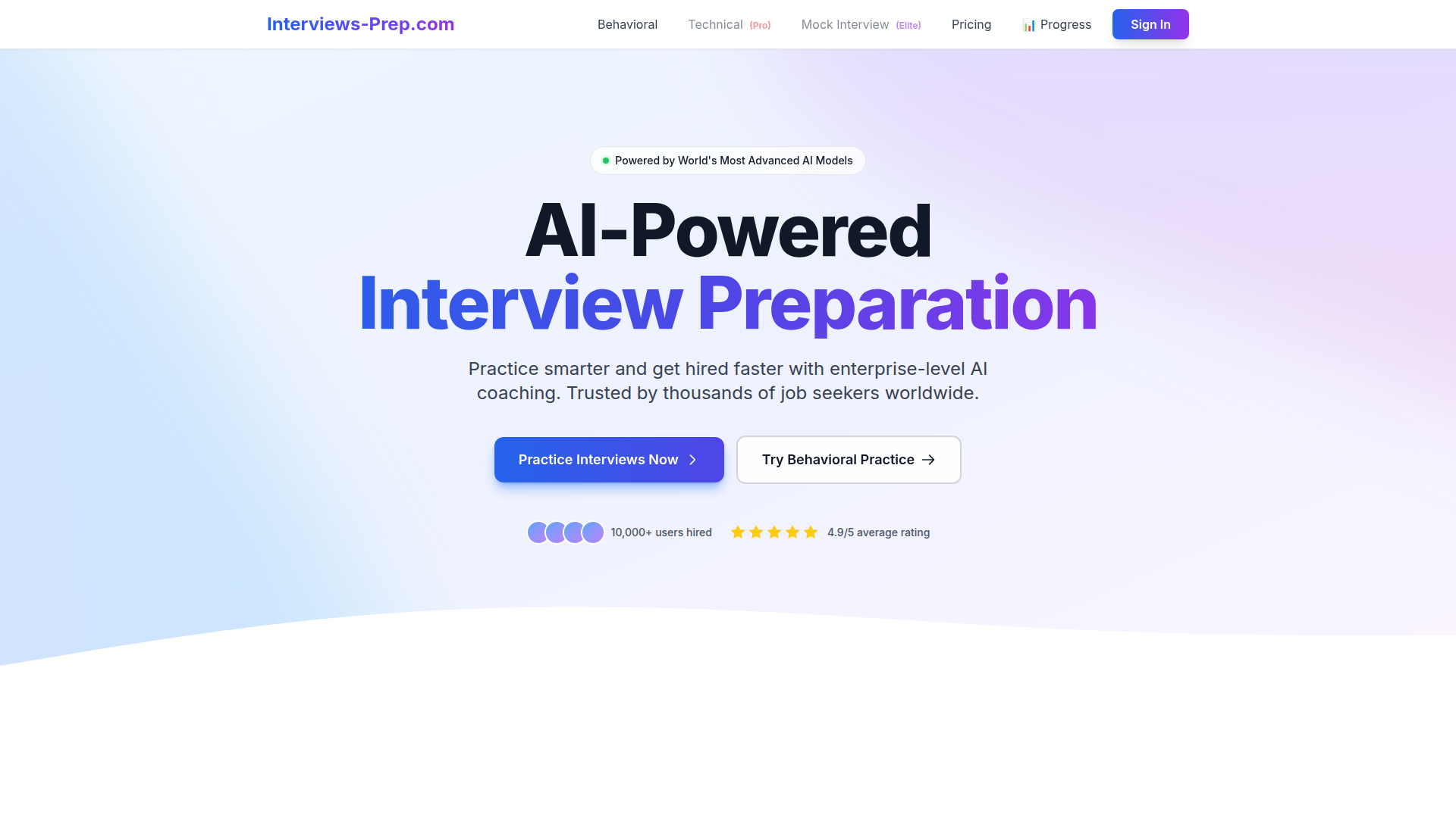 Interviews-Prep Screenshot
