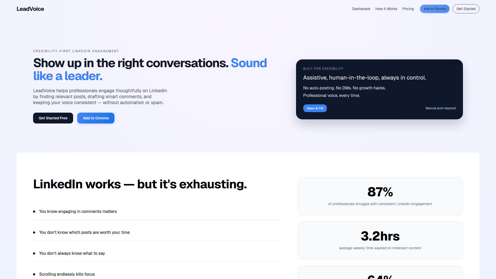 LeadVoice Screenshot