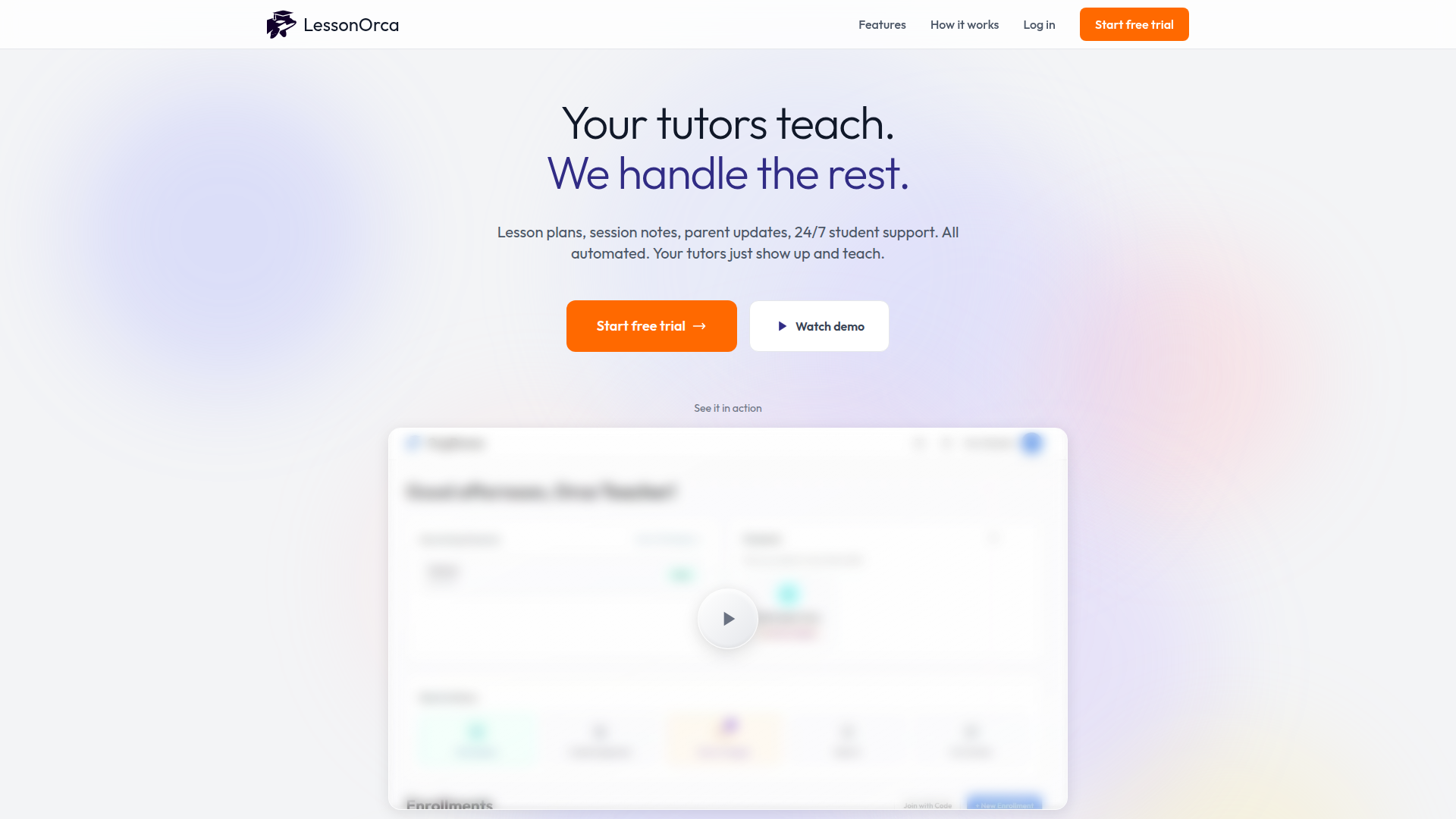 LessonOrca Screenshot