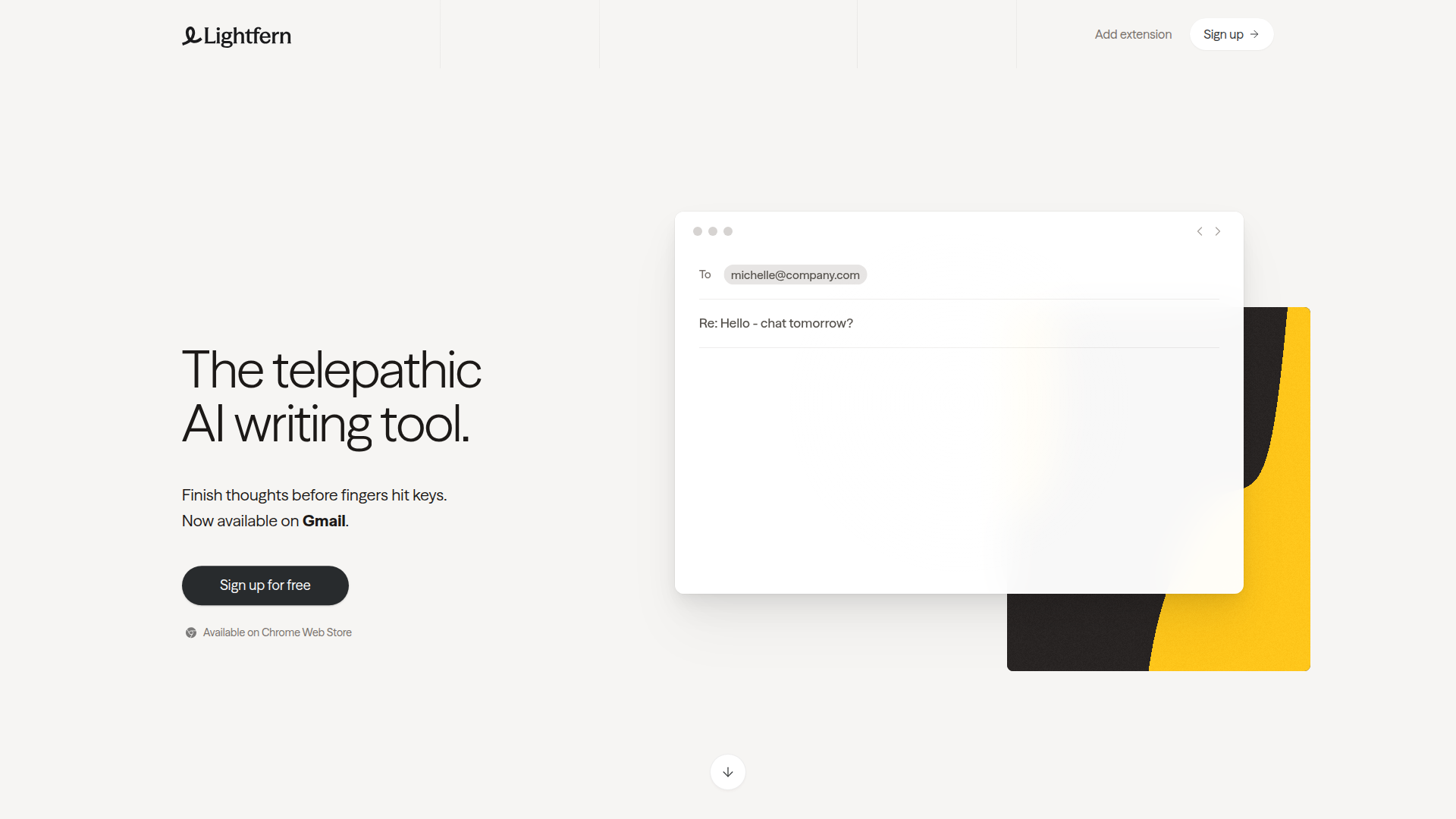 Lightfern for Email Screenshot