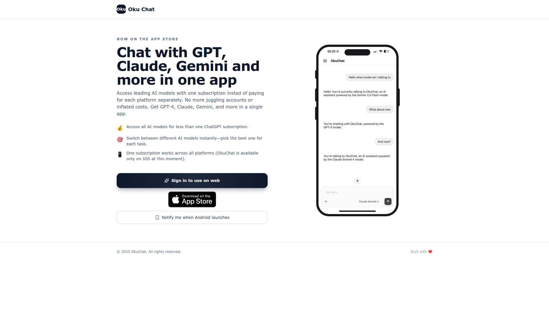 OkuChat Screenshot