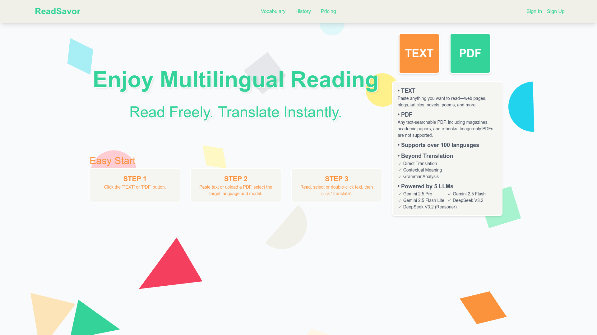 ReadSavor Screenshot