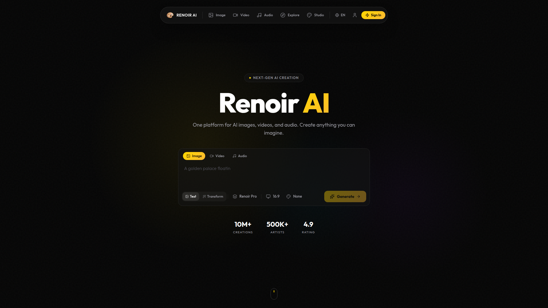 Renoir AI Screenshot