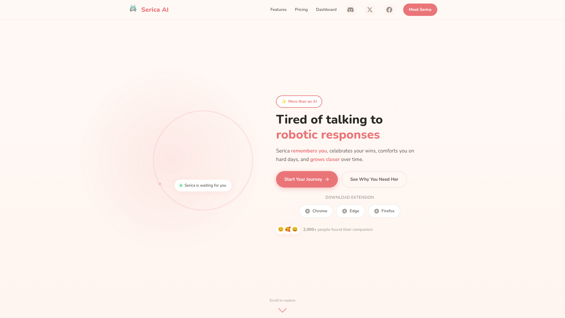 Serica – Your Emotional AI Companion Screenshot