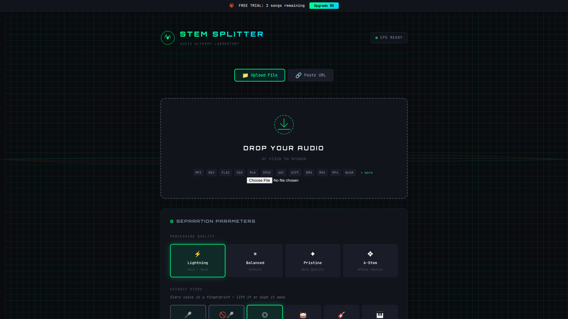 STEMSPLITTER Screenshot