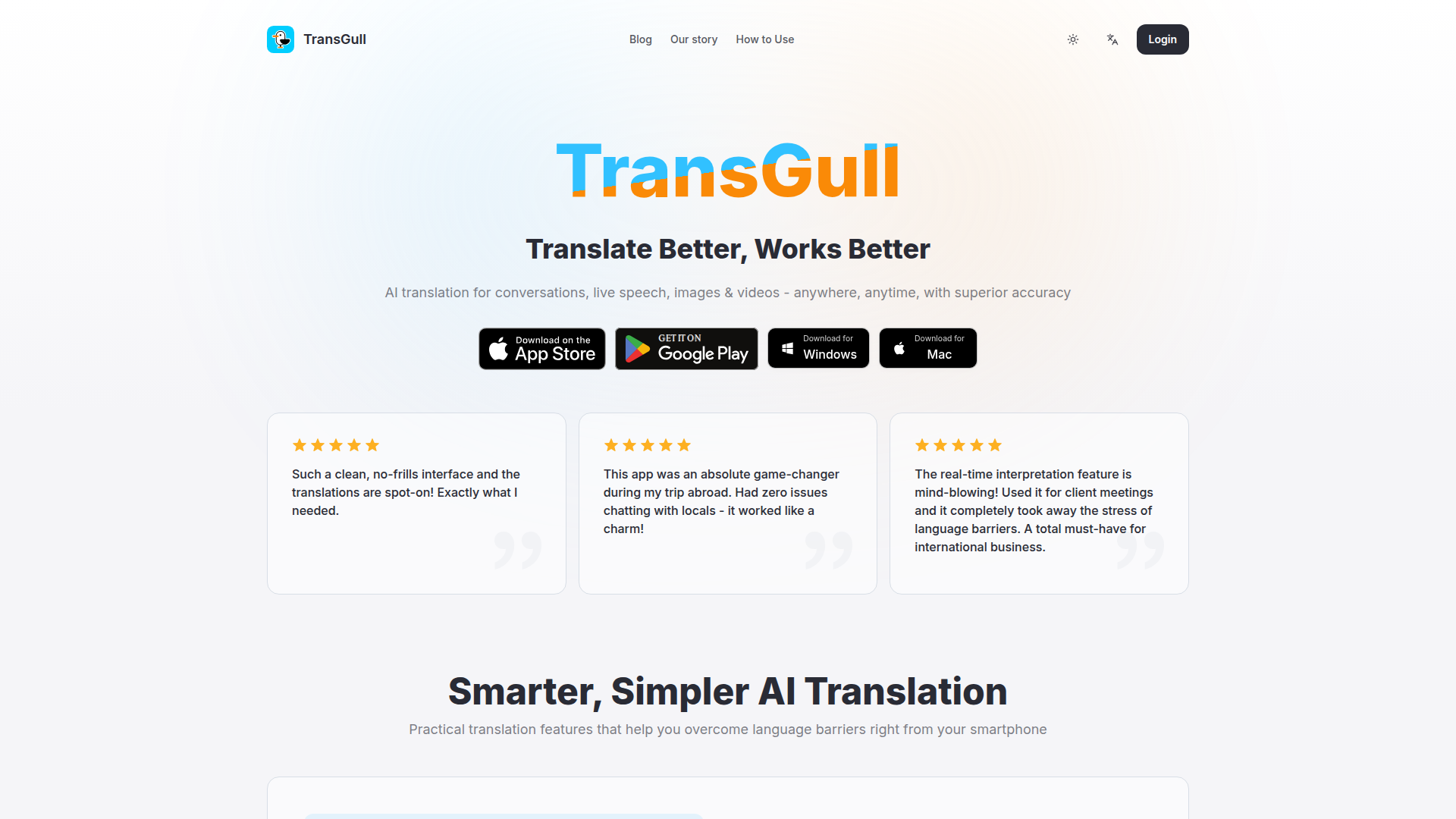 TransGull - Online Meeting Translation Screenshot