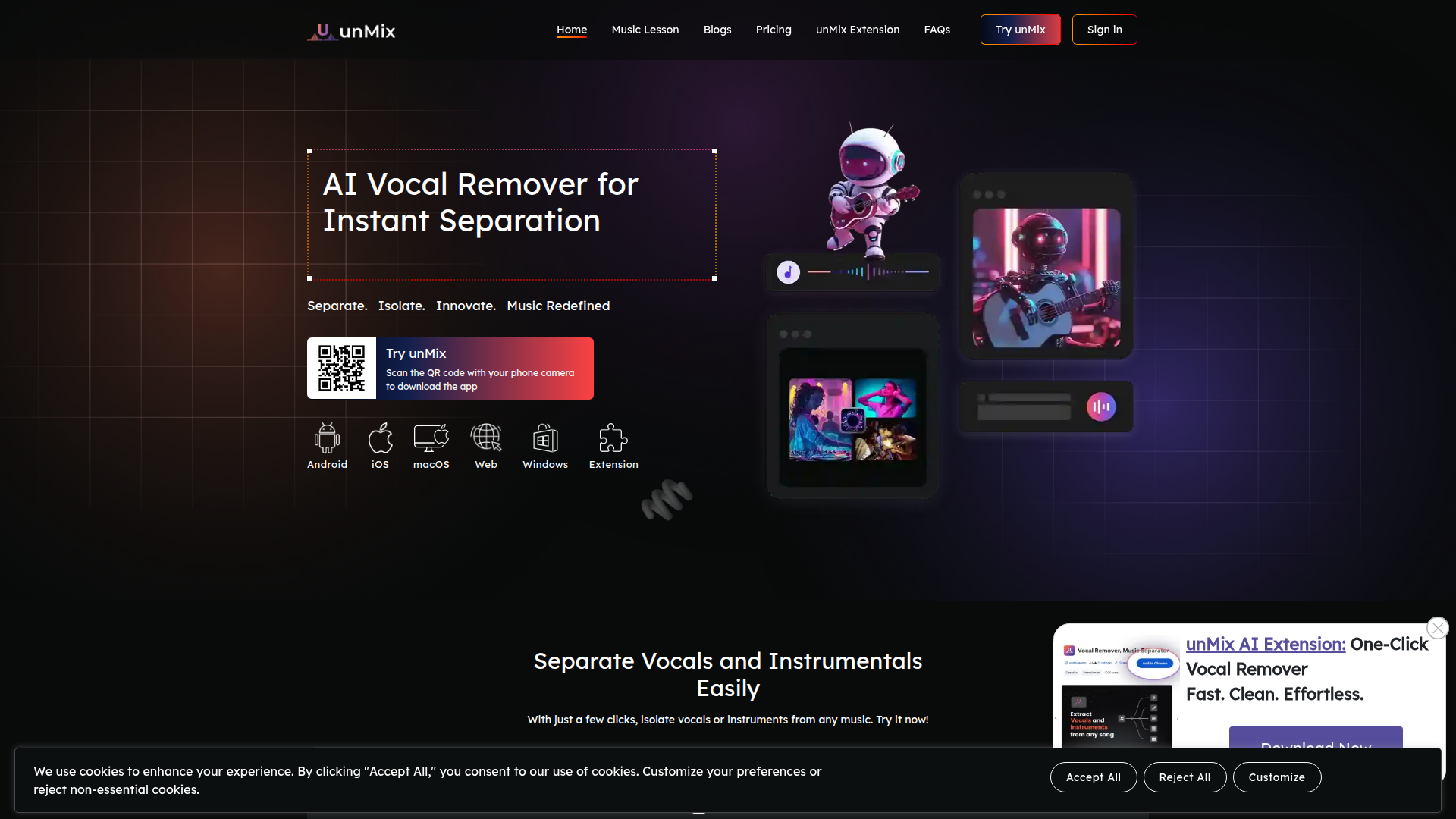 unMix - Vocal Remover Screenshot