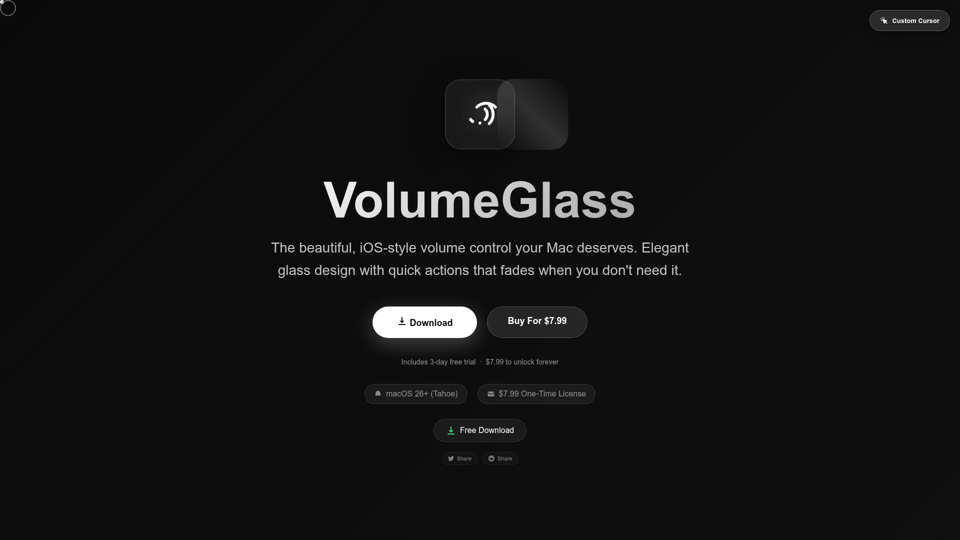 VolumeGlass Screenshot