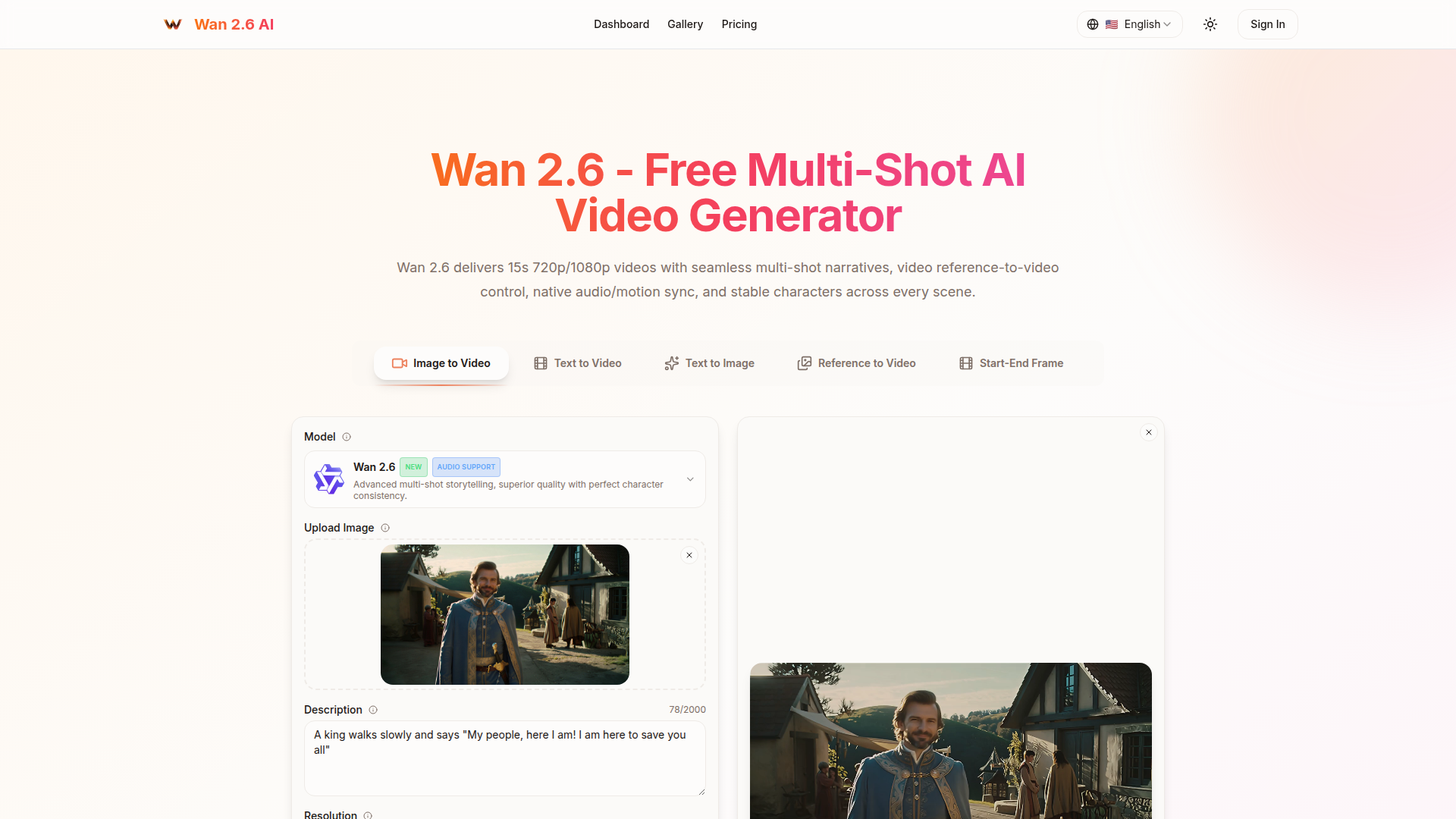 Wan 2.6 Screenshot