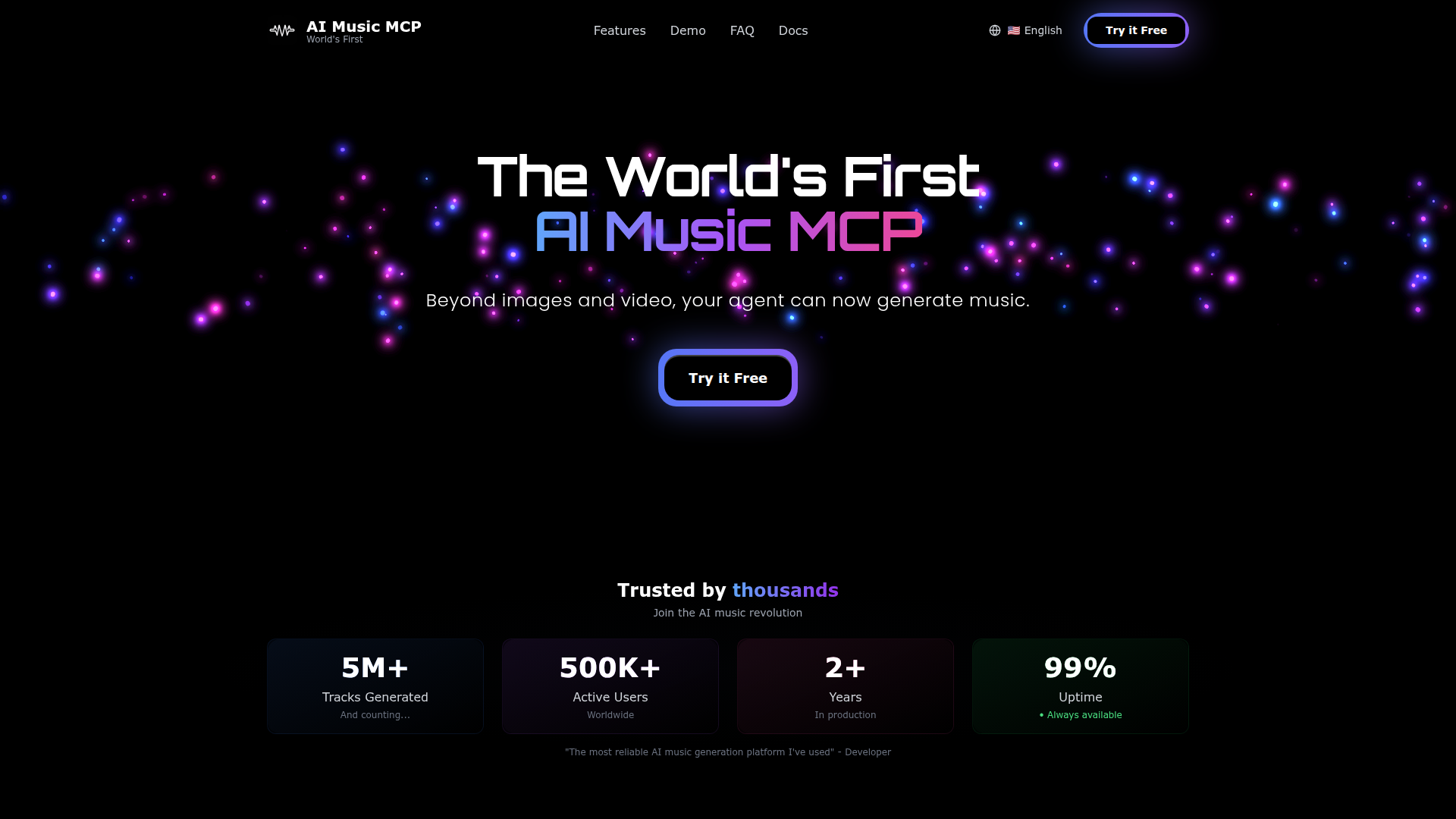 World's First AI Music MCP Screenshot
